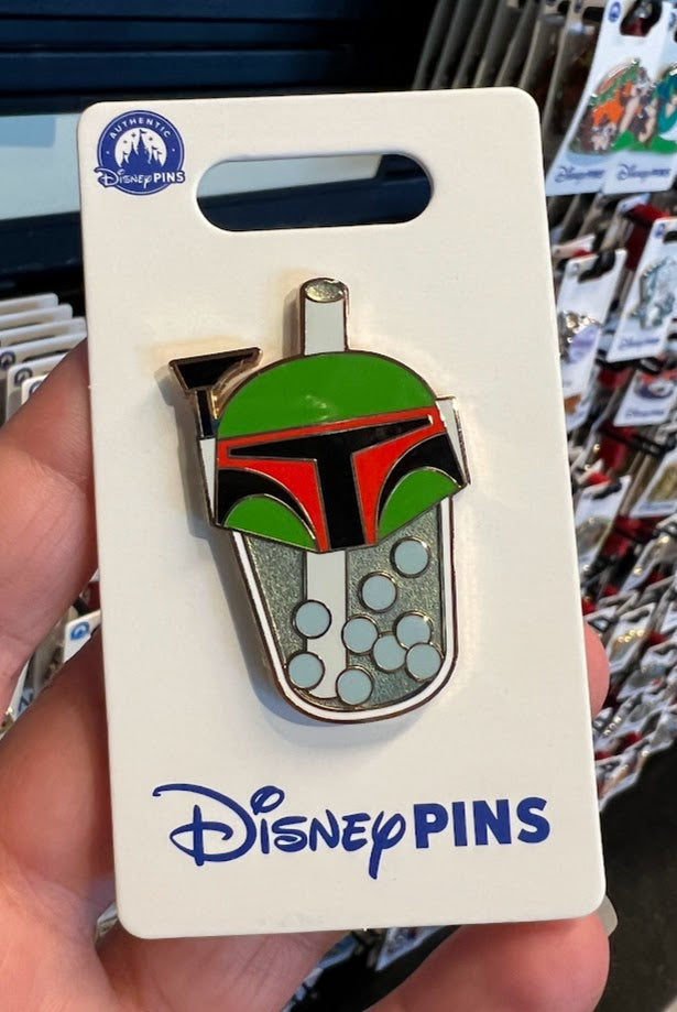 Boba Fett Star Wars Bubble Drink Disney Pin