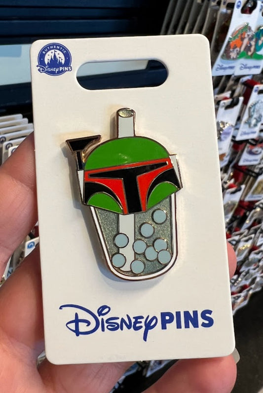 Boba Fett Star Wars Bubble Drink Disney Pin