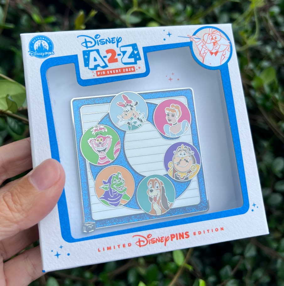 C Characters Block A-2-Z ABC's Mini Jumbo Disney Pin