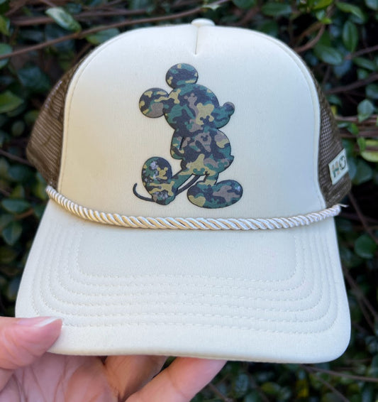 Camouflage Mickey Honor Disney Baseball Cap