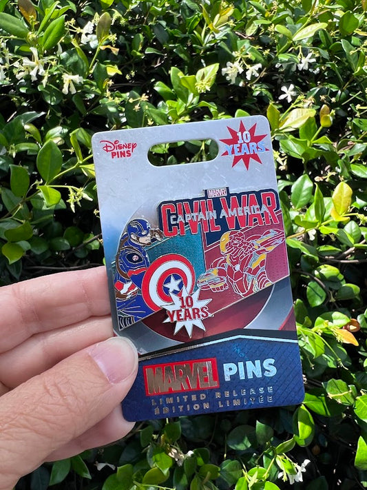 Captain America Civil War 10th Anniversary Limited Release Disney Pin