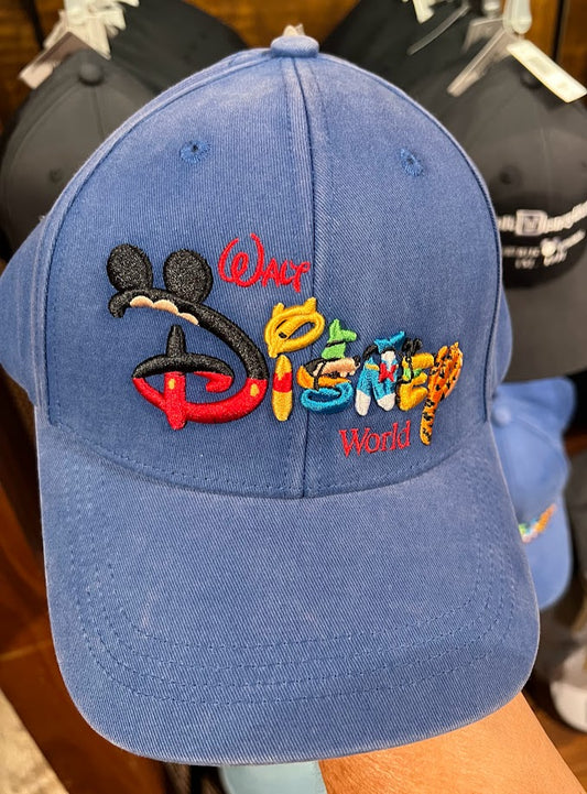Character Letters Walt Disney World Baseball Cap