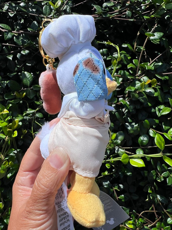 Chef Donald Duck Plush Keychain Bag Charm