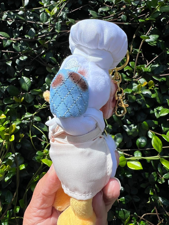 Chef Donald Duck Plush Keychain Bag Charm