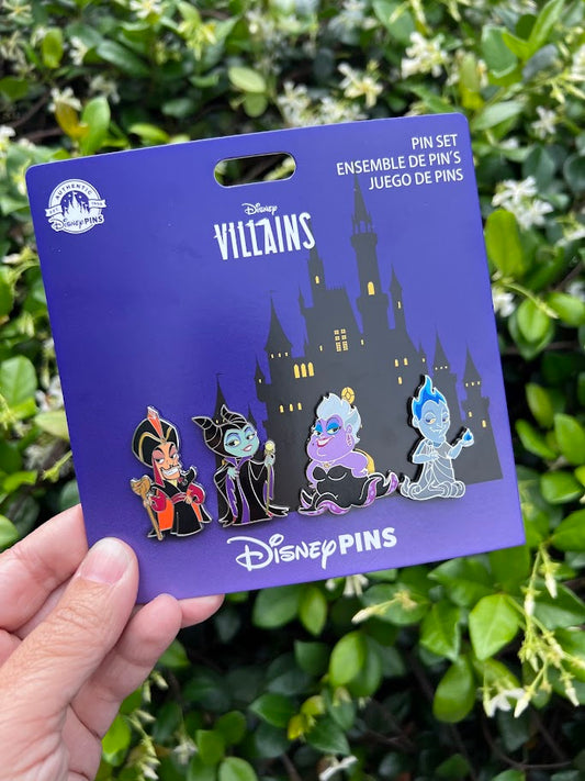 Chibi Villains Disney Pin Set