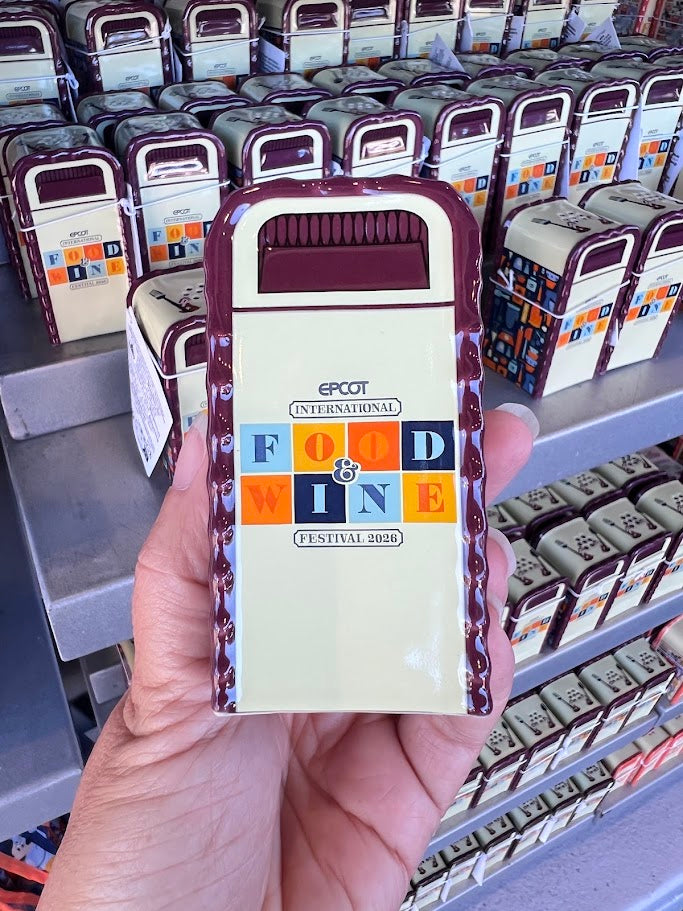 Chip & Dale 2026 Epcot Food & Wine Festival Trash Can Shaker