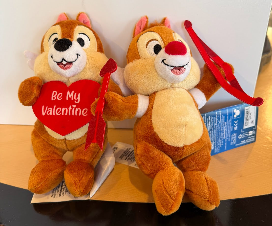 Chip & Dale Cupids Be My Valentine Plush Set