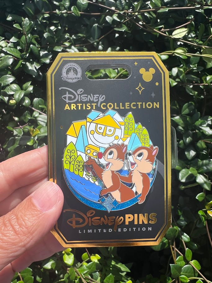 Chip & Dale It's a Small World Artist Collection Disney Pin