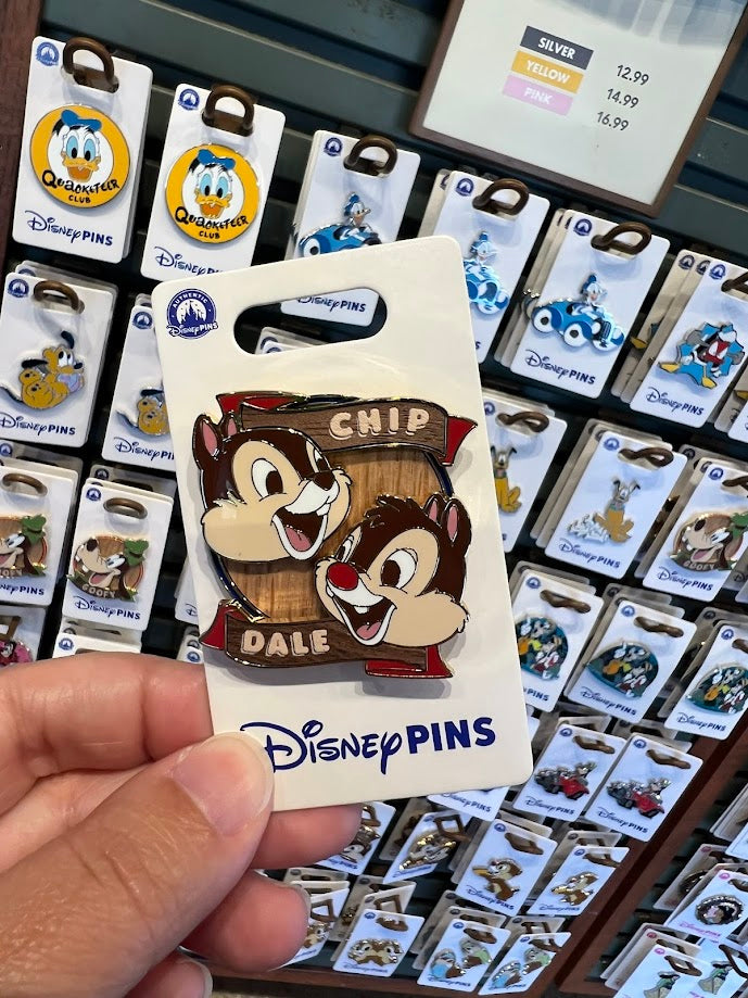 Chip & Dale Wooden Disney Pin