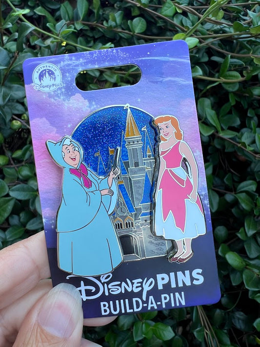 Cinderella & Fairy Godmother Build-A-Pin Disney Pin Set