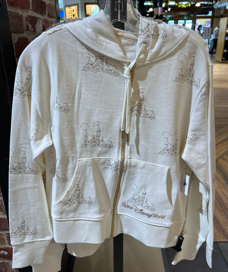 Cinderella Castle & Mickey Icon Walt Disney World Zippered Hoodie