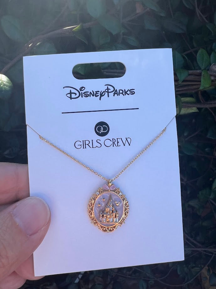 Cinderella Castle Girls Crew Necklace
