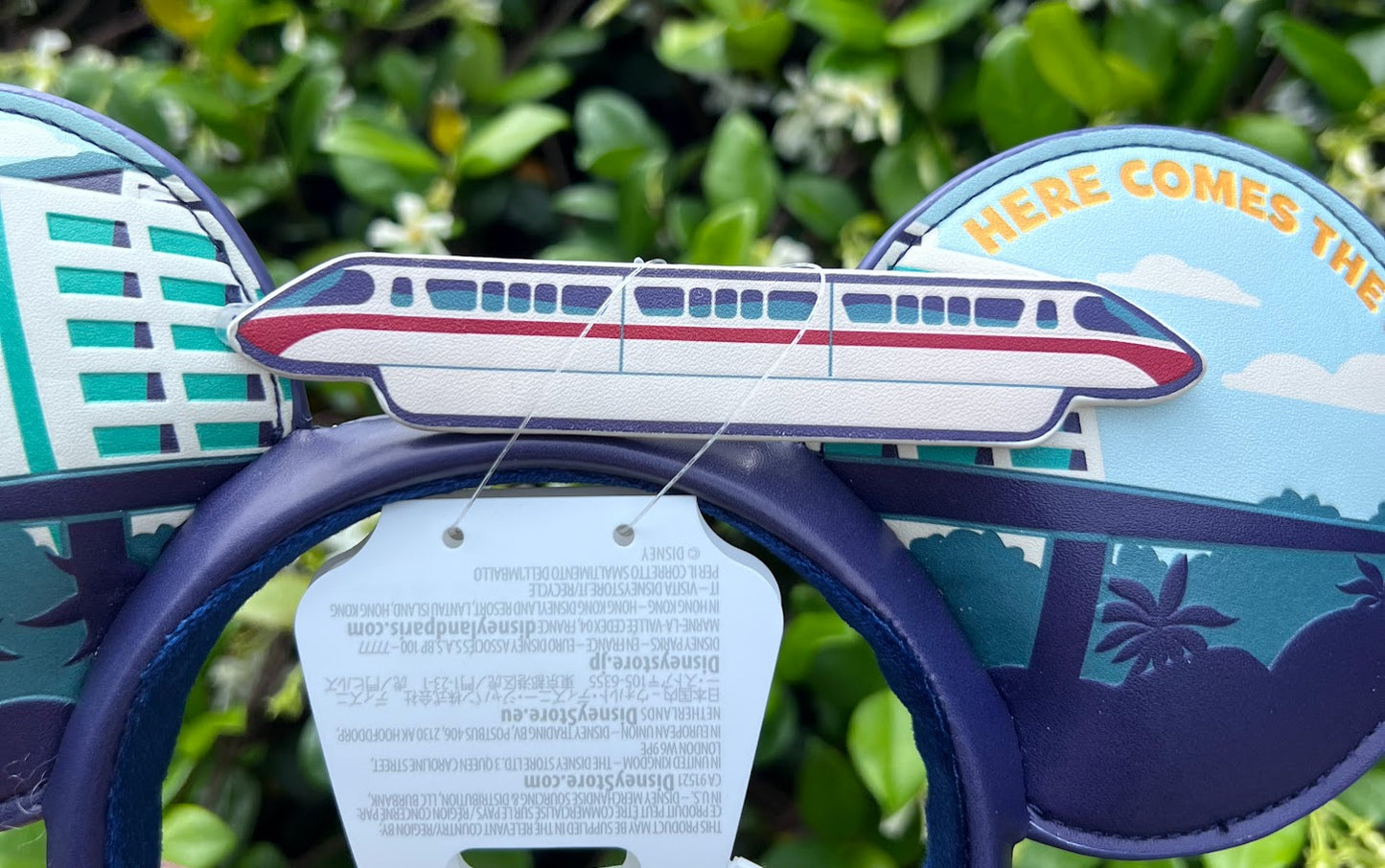 Contemporary Resort Here Comes the Monorail Minnie Mouse Ears Headband