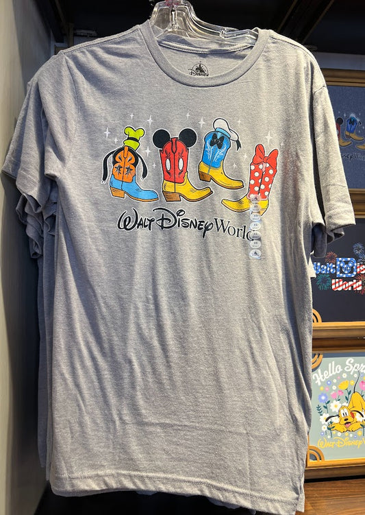 Cowboy Boots Walt Disney World Adult T-Shirt