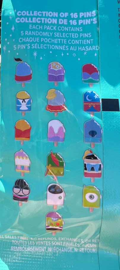 Disney Characters Ice Cream Series 2 Mystery Disney Pin Pack