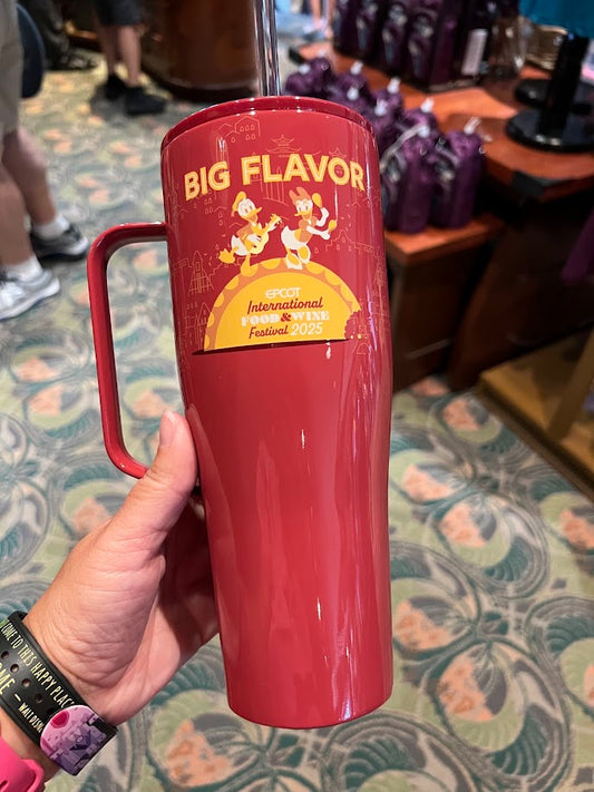 Donald & Daisy Duck 2025 Epcot Food & Wine Festival Corkcicle Metal Tumbler