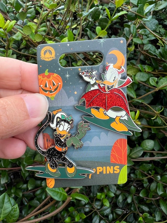 Donald & Daisy Halloween 2025 Disney Pin Set