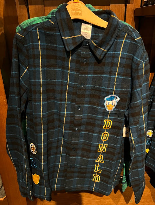 Donald Duck Disney Flannel Shirt