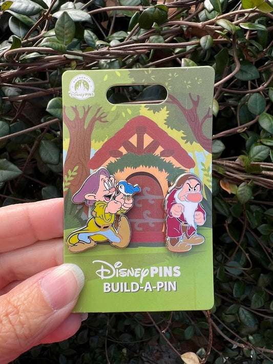 Dopey & Grumpy Build-A-Pin Disney Pin Set