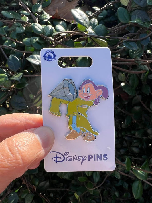 Dopey with Diamond Disney Pin