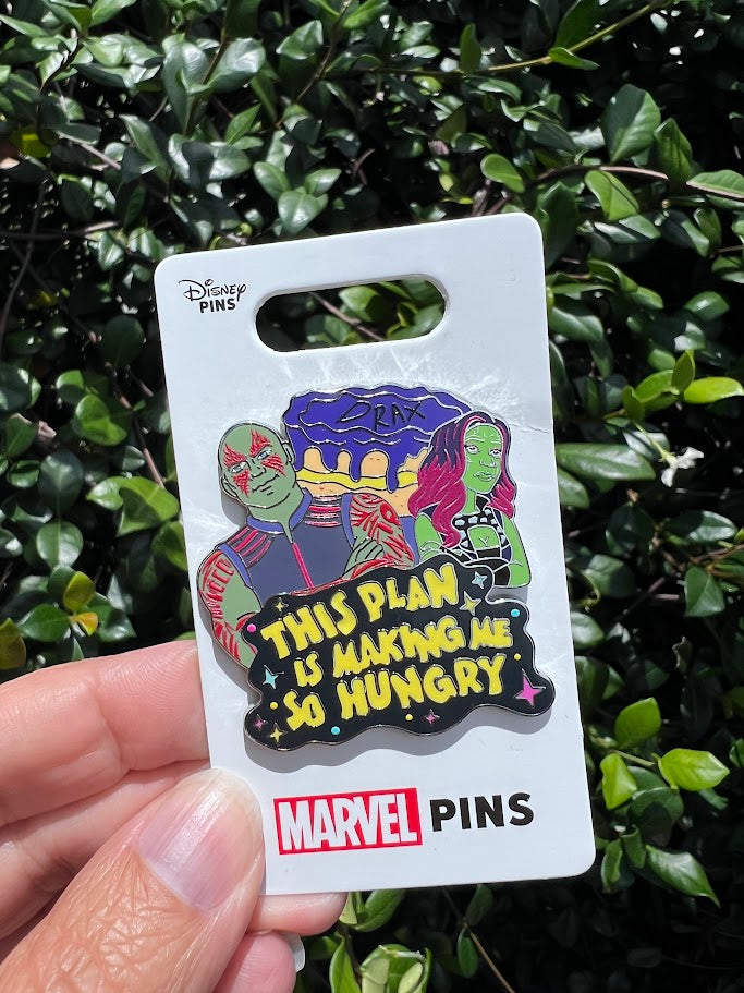 Drax & Gamora This Plan Is Making Me So Hungry Disney Pin