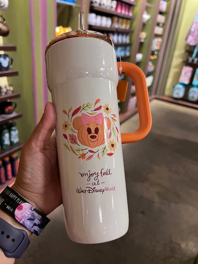 Enjoy Fall at Walt Disney World Metal Starbucks Tumbler 24 oz.