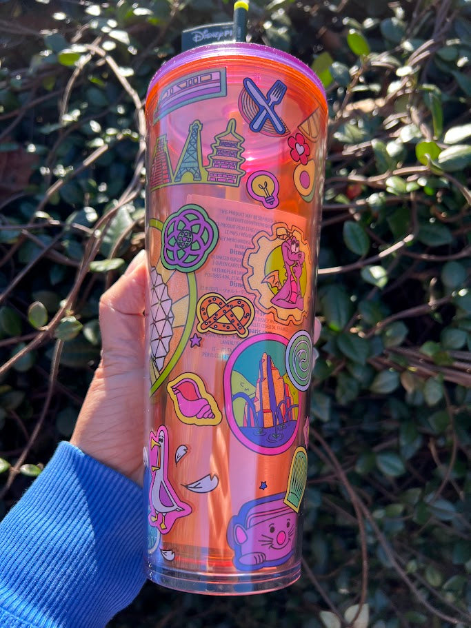 2026 Epcot Walt Disney World Starbucks Tumbler with Mystery Pins