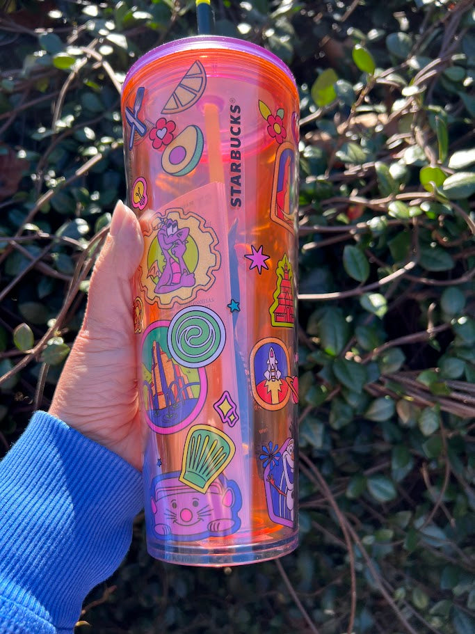 2026 Epcot Walt Disney World Starbucks Tumbler with Mystery Pins