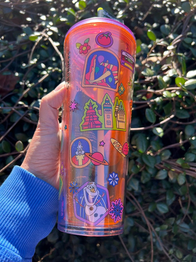 2026 Epcot Walt Disney World Starbucks Tumbler with Mystery Pins