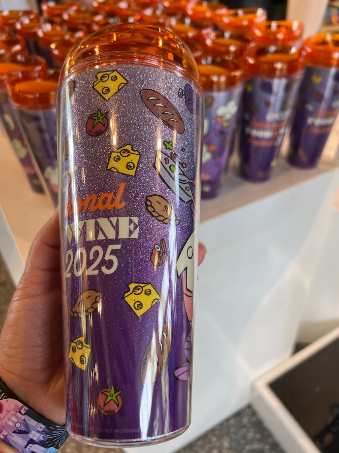 Figment 2025 Epcot Food & Wine Festival Plastic Tumbler 22 oz.