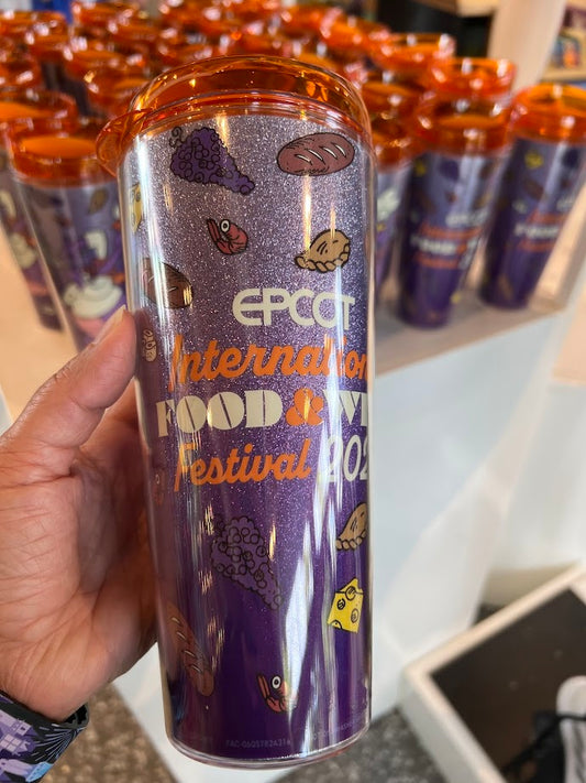 Figment 2025 Epcot Food & Wine Festival Plastic Tumbler 22 oz.