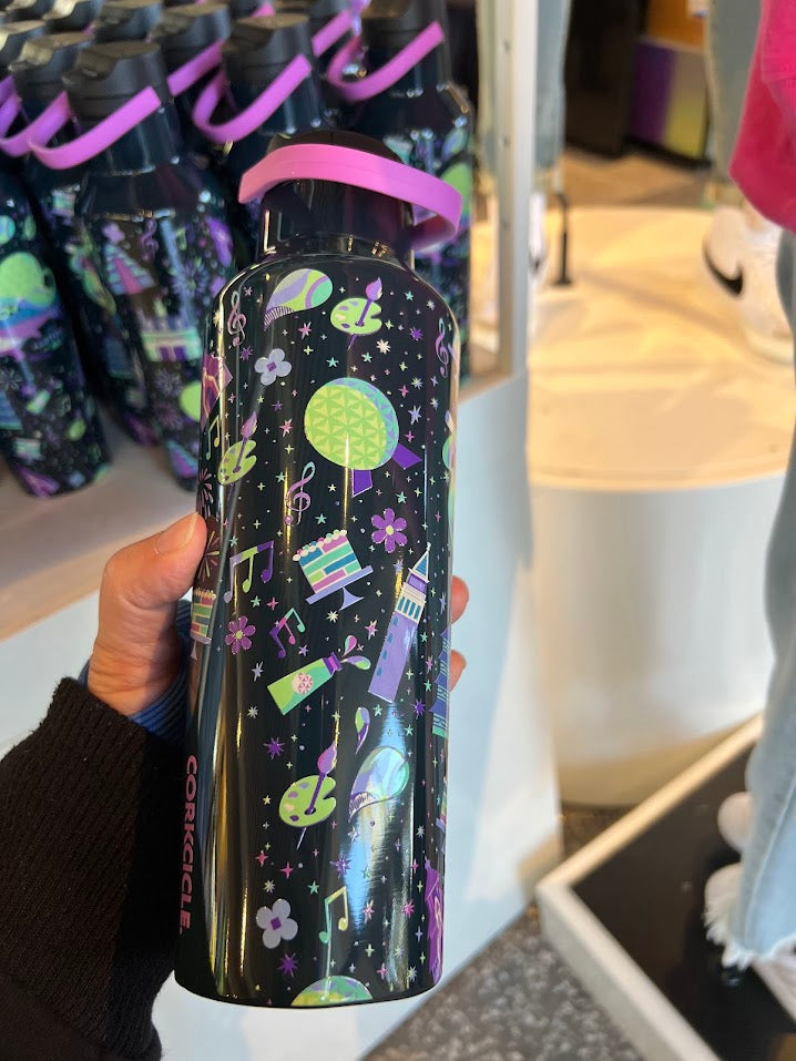 Figment 2026 Epcot Festival of the Arts Corkcicle Metal Water Bottle 20 oz.