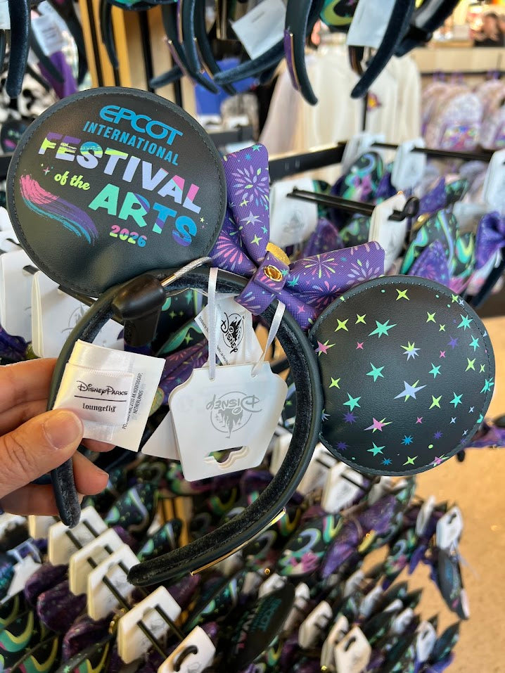 Figment 2026 Epcot Festival of the Arts Minnie Mouse Ears Loungefly Headband