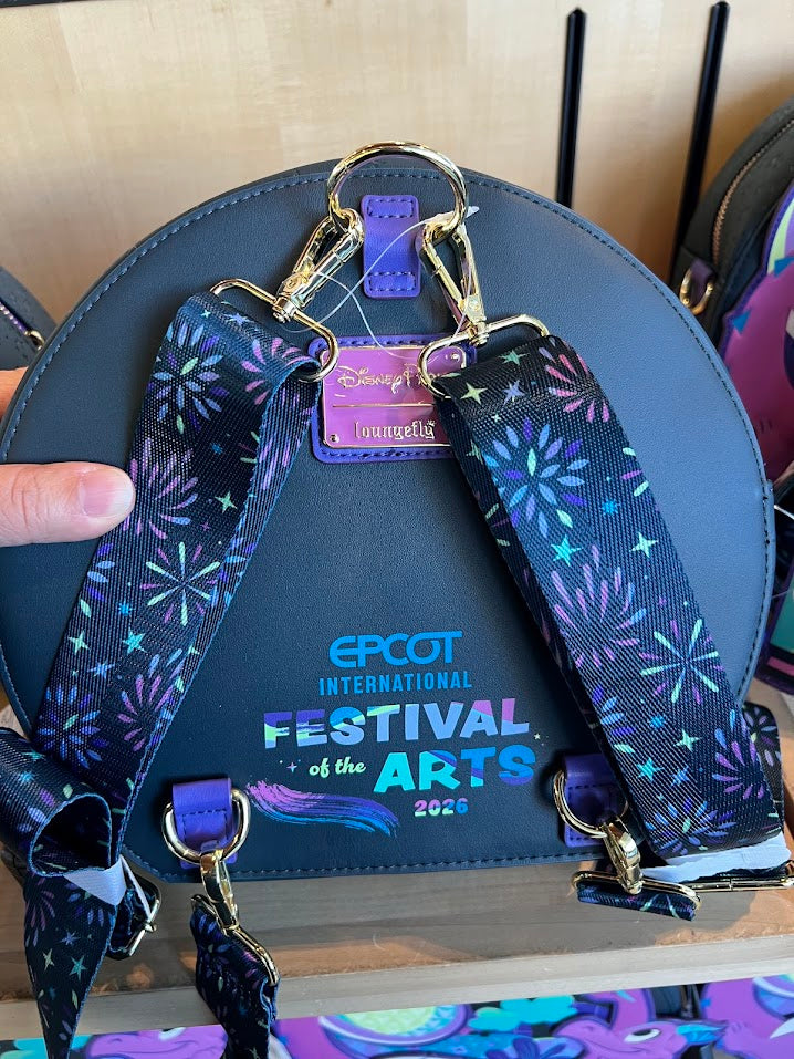 Figment 2026 Epcot Festival of the Arts Round Loungefly Bag