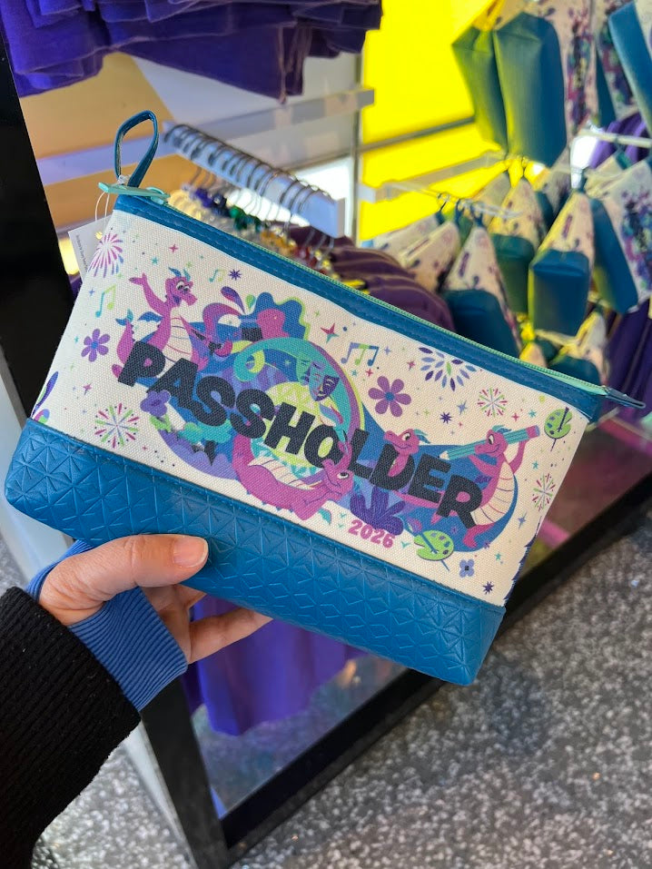 Figment 2026 Epcot Festival of the Arts Passholder Zippered Pouch
