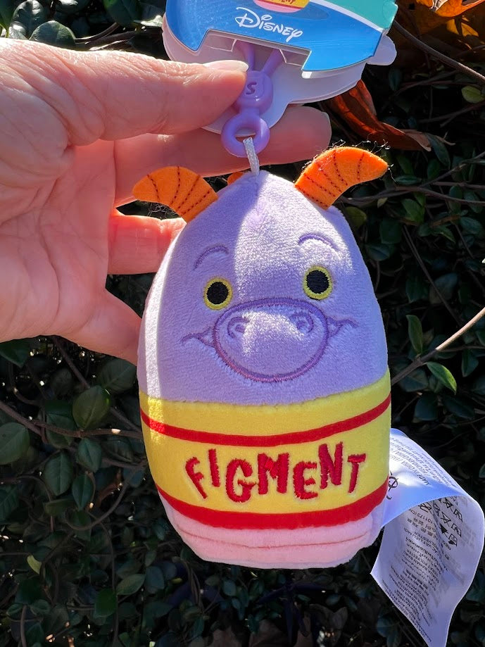 Figment Squishmallows Disney Bag Clip