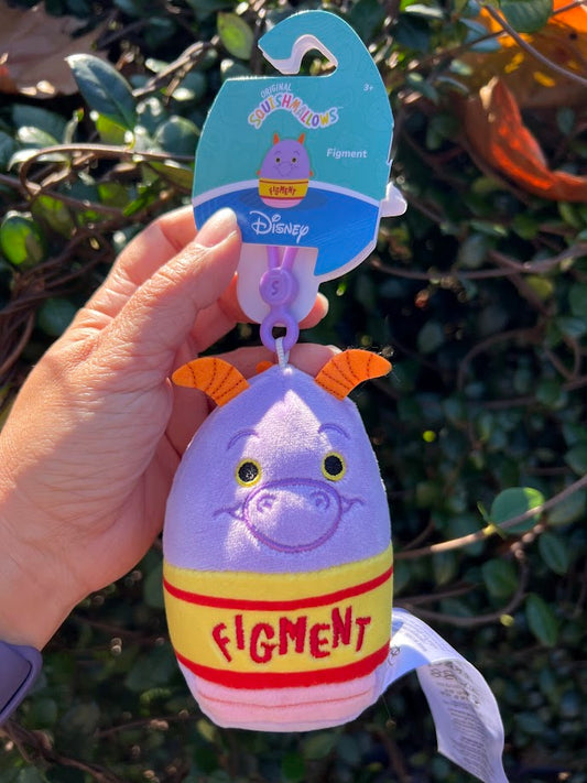Figment Squishmallows Disney Bag Clip