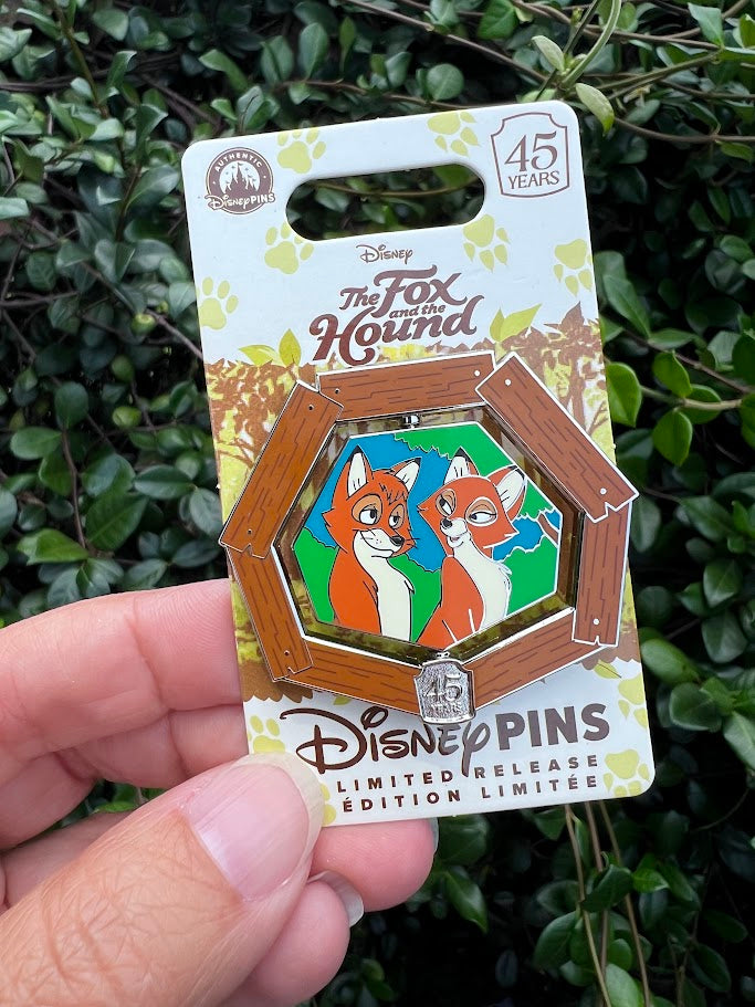 The Fox and the Hound 45th Anniversary Limited Release Disney Pin