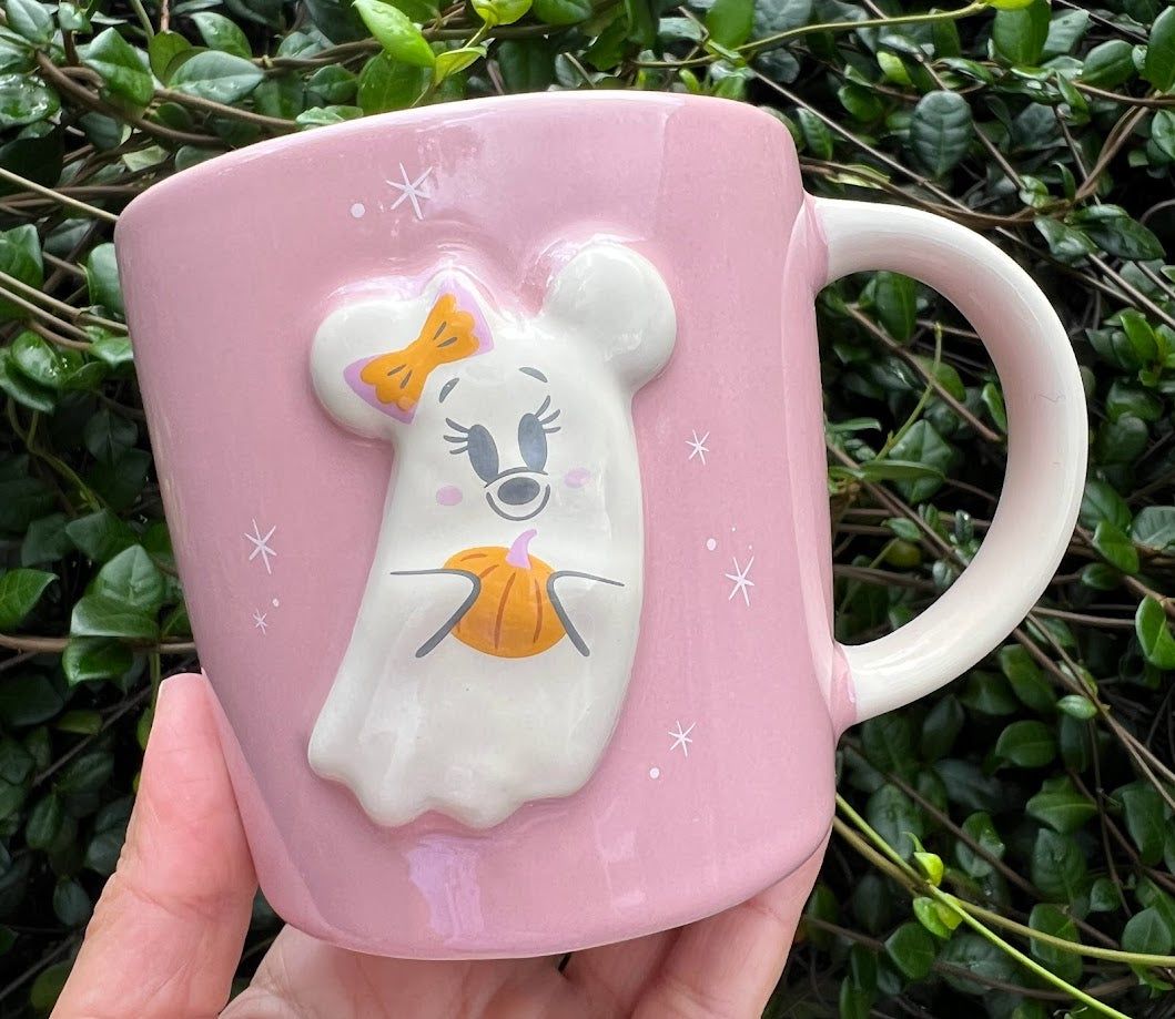 Minnie Mouse Halloween Ghost Sculpted Mug 16oz.