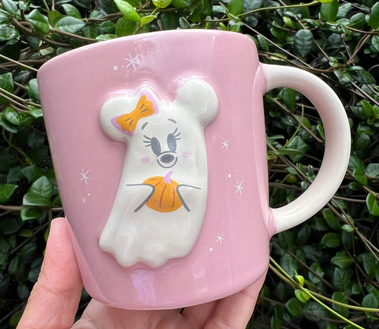 Minnie Mouse Halloween Ghost Sculpted Mug 16oz.