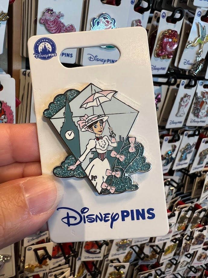 Glitter Mary Poppins Kite Disney Pin