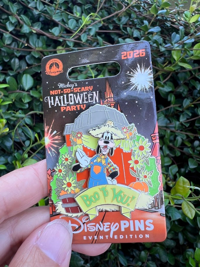 Goofy Boo to You 2026 Mickey's Not So Scary Halloween Party Disney Pin