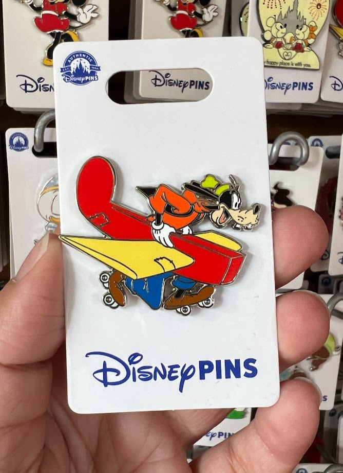 Goofy Roller Skates Airplane Disney Pin