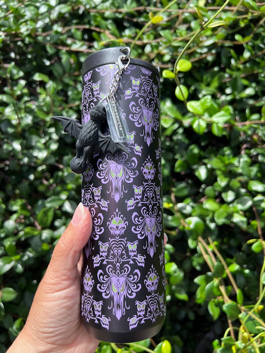 Haunted Mansion Wallpaper Metal Starbucks Tumbler 16 oz.