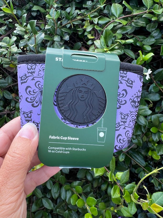 Haunted Mansion Starbucks Fabric Cup Sleeve for 16 oz Cold Cups
