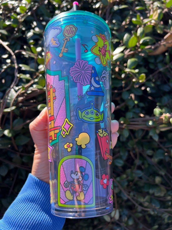 2026 Hollywood Studios Walt Disney World Starbucks Tumbler with Mystery Pins