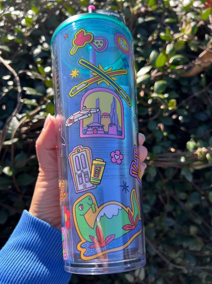 2026 Hollywood Studios Walt Disney World Starbucks Tumbler with Mystery Pins