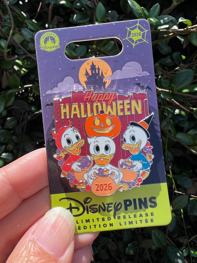 Huey Dewey & Louie Happy Halloween 2026 Limited Release Disney Pin