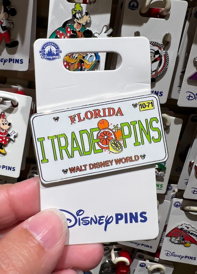 I Trade Pins License Plate Disney Pin