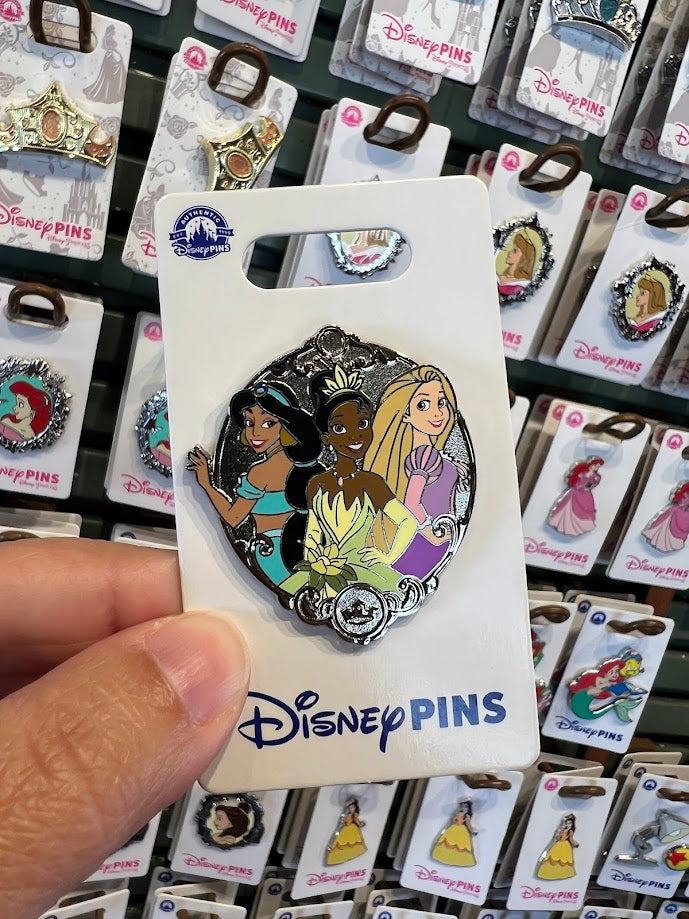 Jasmine Tiana & Rapunzel Disney Pin